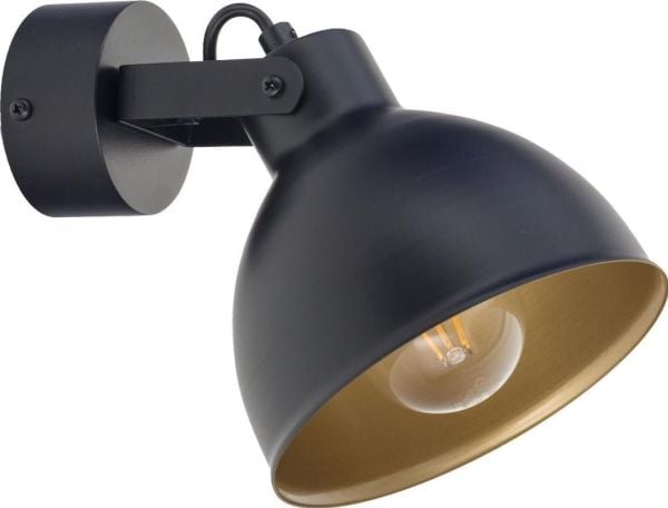 Kjappe/kjøre-lampe Sigma justerbar vegglampe 32264 til soverom loftstil svart