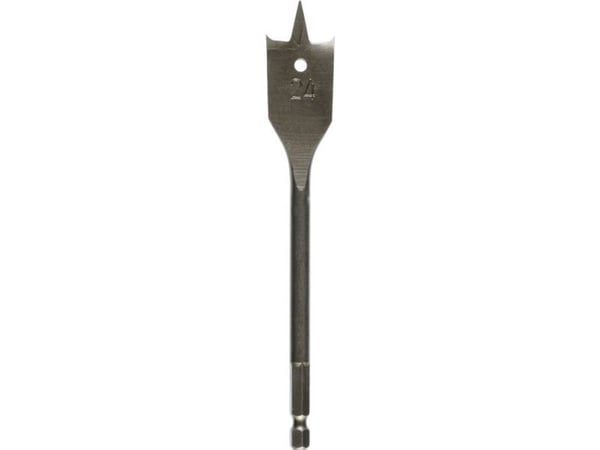 kwb 512406, Borr, Flatmejsel, 6 mm, Trä, Hexskaft, Grå