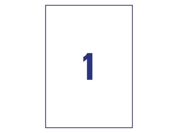 Avery - Blank - glanset - 209 x 295 mm 40 ark fotopapir