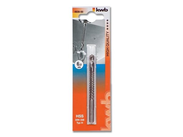 kwb 49493900, V-sporkutter, Metall, Plast, 6 mm, CE