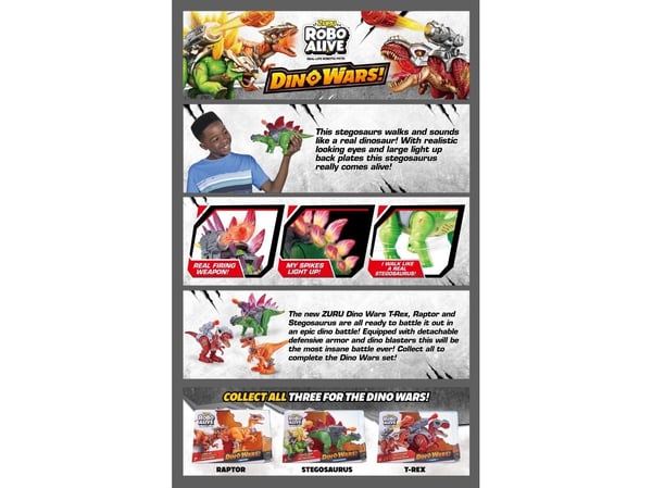 Robo Alive Dino Wars Stegosaurus Toy