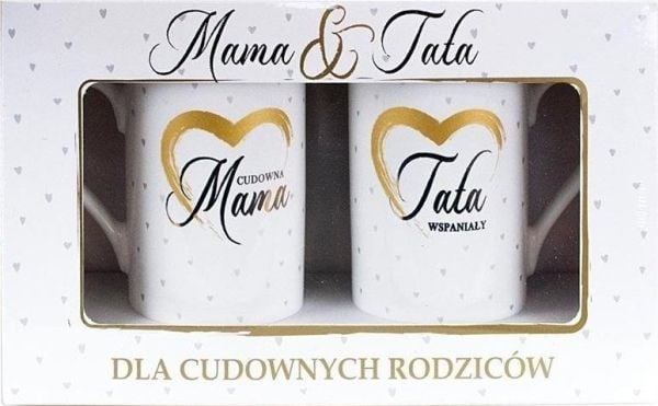 KUKARTKA Kubek komplet Q 897 Cudowana mama/wspania³y tata (480149) - 5901924481607
