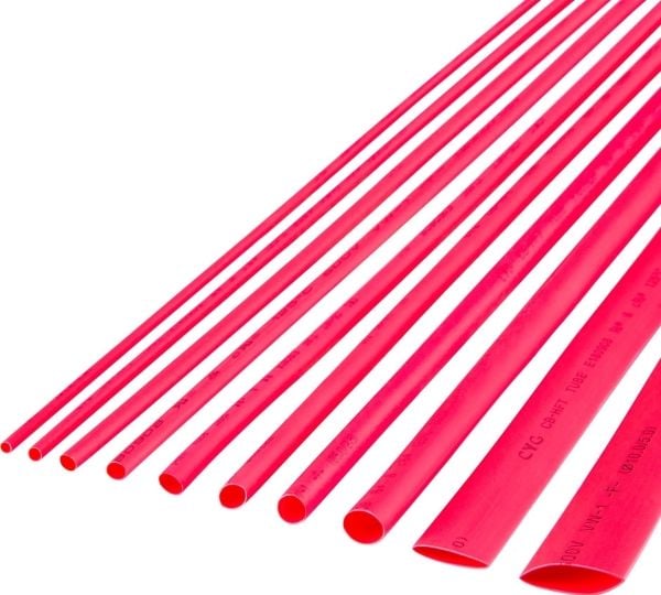 Cabletech krympslang 4,5 mm - 1 m röd
