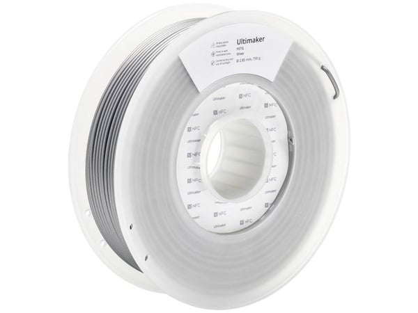 UltiMaker 227326 PETG-filament kjemikaliebestandig, varmebestandig 2,85 mm 750 g sølv (1 stk.)