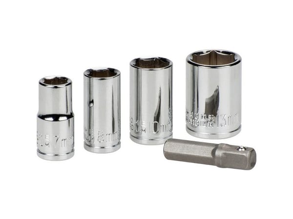kwb 105000, Chromium-Vanadium Steel (Cr-V), Sekskanttange, 25,4 / 4 mm (1 / 4"), 5 stykker, 30 mm