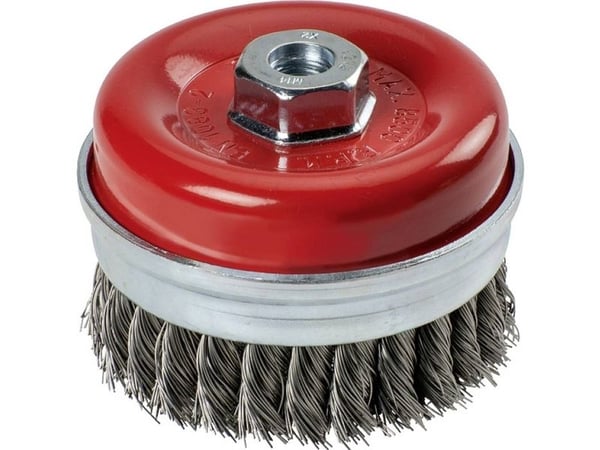 kwb 719226, Kopp stålbørste, 10 cm, 0,5 mm, Metall, Stein, Tre, Metall