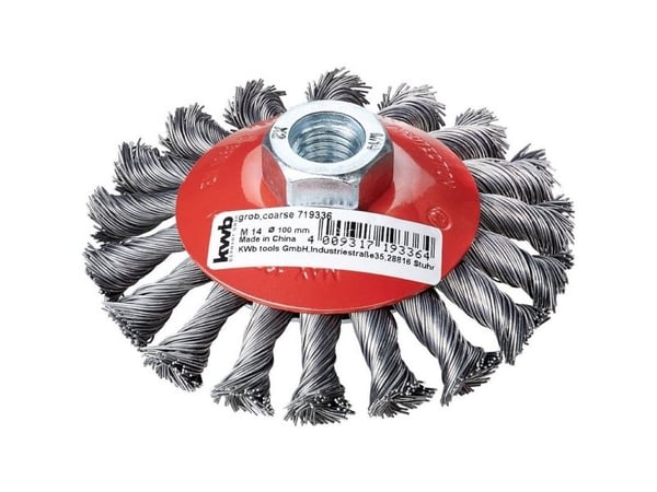 kwb 719336, Stålbørste, 1,4 cm, 10 cm, 0,5 mm, Metall, Stein, Metall