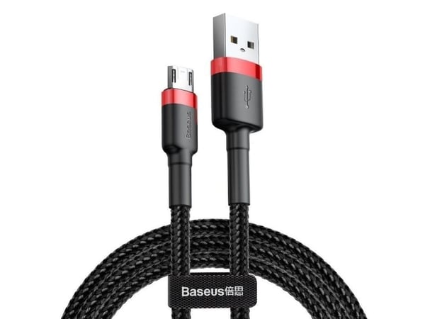 Baseus CAMKLF-B91, 1 m, USB A, Musta, Punainen