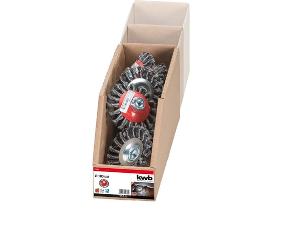 kwb 719336, Stålbørste, 1,4 cm, 10 cm, 0,5 mm, Metall, Stein, Metall