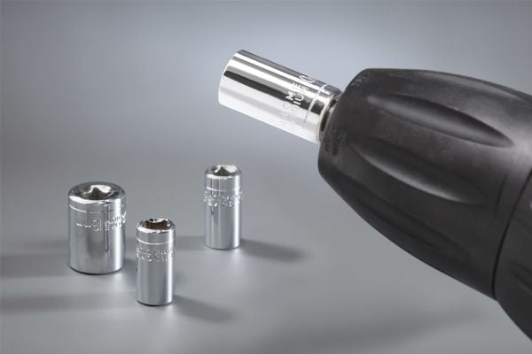 kwb 105000, Chromium-Vanadium Steel (Cr-V), Sekskanttange, 25,4 / 4 mm (1 / 4"), 5 stykker, 30 mm