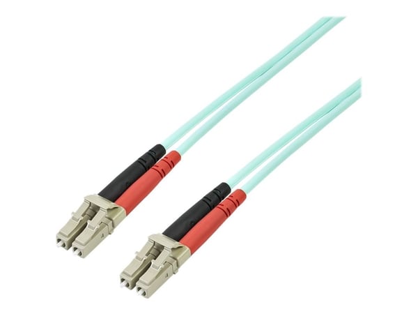 StarTech.com 5m valokaapeli - 10 Gb Aqua - Multimode Duplex 50/125 - LSZH - LC/LC - OM3 - LC-LC-kuitukaapeli - Liitäntäkaapeli - LC-monimodikaapeli...