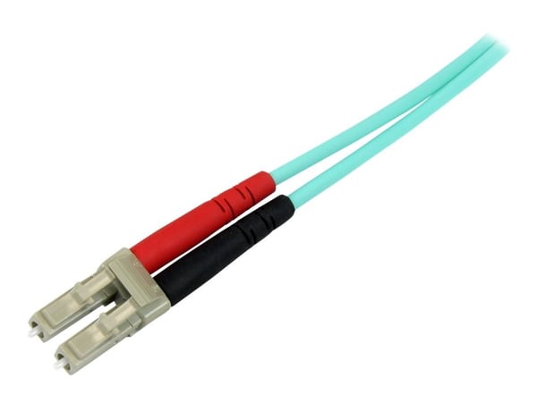 Startech 10m (30ft) LC/UPC to LC/UPC OM3 Multimode Fiber Optic Cable, Full Duplex 50/125Âµm Zipcord Fiber Cable, 100G Networks, LOMMF/VCSEL, <0.3dB...