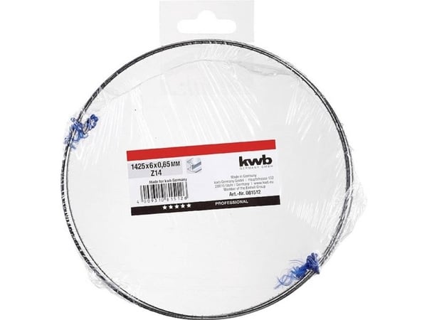 kwb 081512 båndsagblad 1425 x 6 x 0,65, Z14, metall, 1 stk