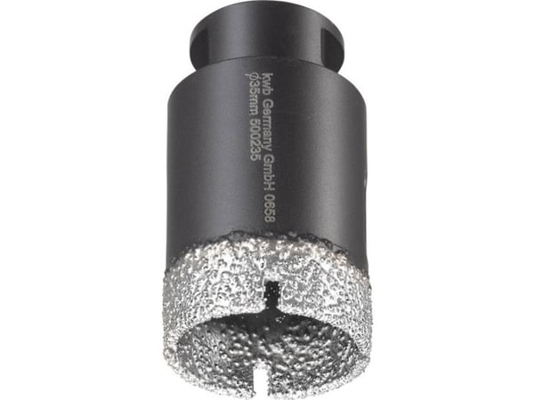 kwb 500235, Single/enkelt, Drill, Lightweight concrete, Marmor, Stein, Flis, Naturstein, Keramisk, Hard keramikk, Chemical..., Svart, 4,5 cm, 3,5 cm