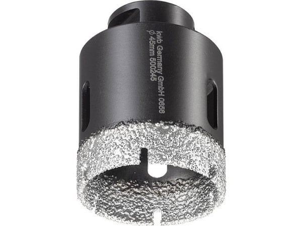 kwb 500245, Single/enkelt, Drill, Lightweight concrete, Marmor, Stein, Flis, Naturstein, Keramisk, Hard keramikk, Chemical..., Svart, 4,5 cm, 4,5 cm
