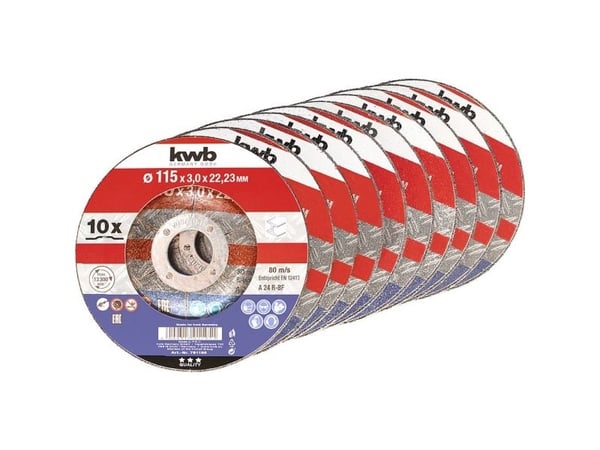 kwb 791195, Kappeskive, Metall, Alle merker, 2,2 cm, 11,5 cm, Flerfarget
