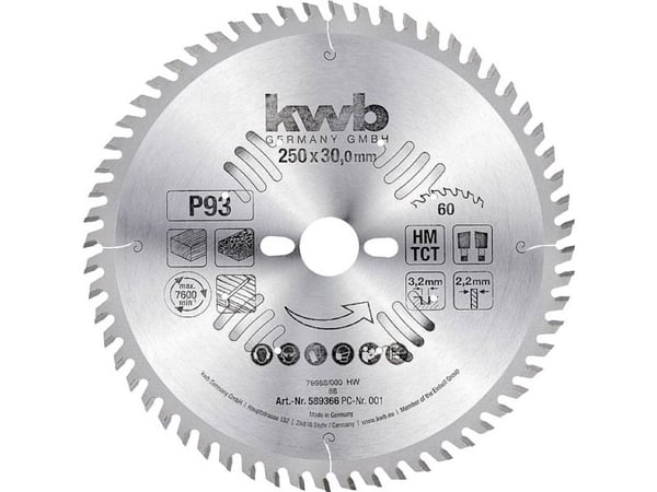 kwb 589366, Kryssfiner, Sponplate, Løvtre, 25 cm, 3 cm, 2,2 mm, 3,2 mm, 1 stykker
