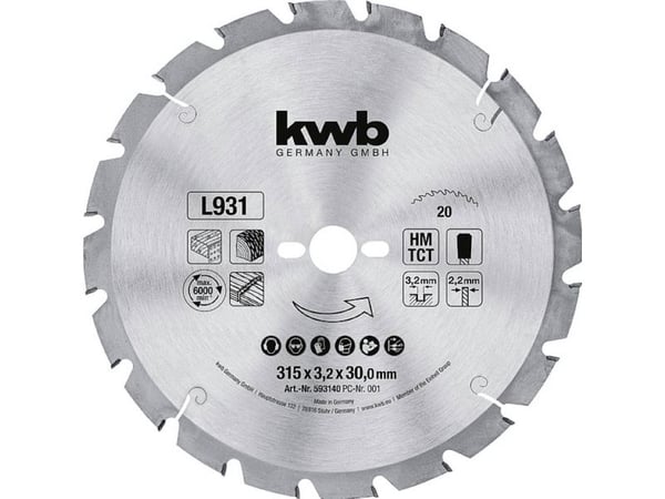 kwb 593140 Rundsavblad 1 stk