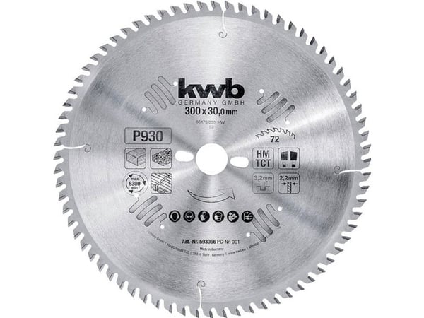 kwb 593066, Kryssfiner, Sponplate, Løvtre, 30 cm, 3 cm, 2,2 mm, 3,2 mm, 1 stykker