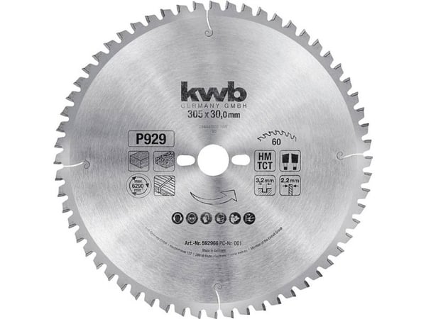 kwb 592966, Kryssfiner, Sponplate, Løvtre, 30,5 cm, 3 cm, 2,2 mm, 3,2 mm, 1 stykker