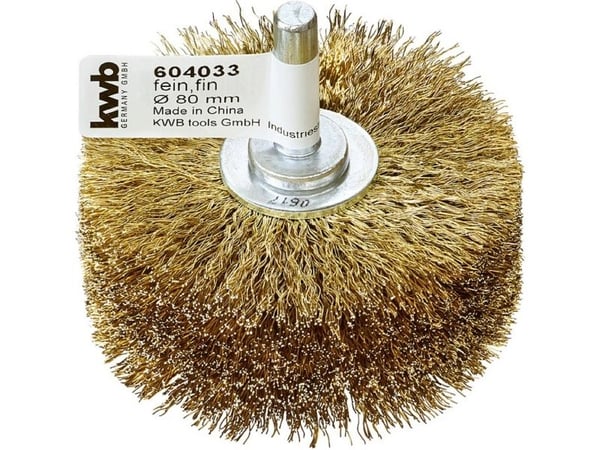 kwb 604033, Stålbørste, 8 mm, 8 cm, 0,27 mm, Metall, Tre, Metall