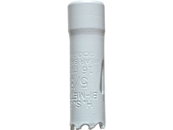 kwb 598016, Single/enkelt, Drill, Aluminium, Kopper, Gipsplater, Plast, Stål, Tre, Hvit, Bimetall, Høy-Hastighets Stål (HHS), Cobalt Alloy High-Spe...