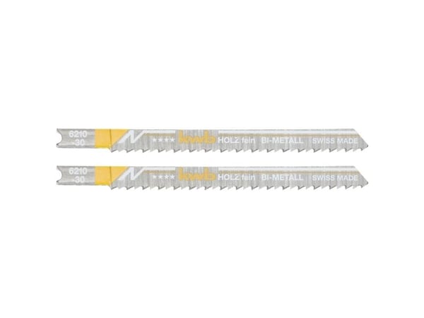 kwb 621030, Stikksagblad, Tre, Bimetall, Rustfritt stål, 8 cm, 2,5 mm