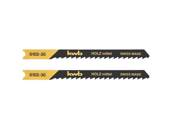 kwb 610230, Stikksagblad, Sponplate, Fibre board, Mykt tre, High Carbon Steel (HCS), Sort, 3 mm, 9,1 cm