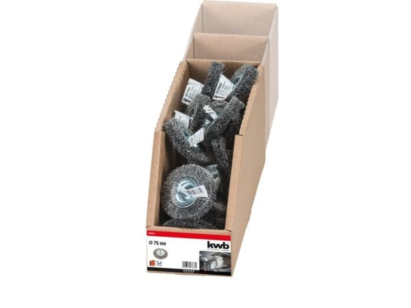 kwb 607933, Stålbørste, 6 mm, 10 cm, 0,3 mm, Metall, Stein, Metall