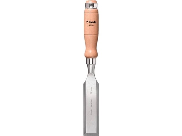 kwb 455932, Bred meisel, Skrå kant, Kromvanadiumstål, Tre, Tre, 32 mm