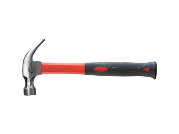 kwb 445826, Klohammer, Stål, Fiberglass, Svart, Rød, 450 g