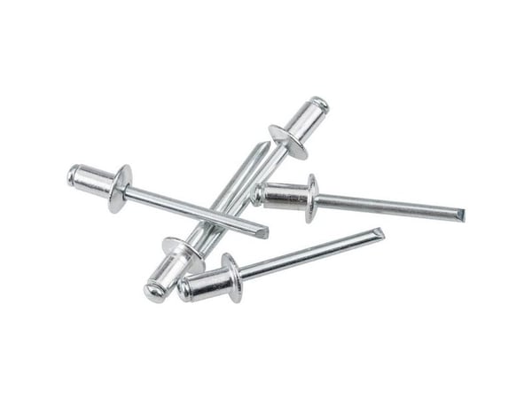 kwb 407482, Rørformet nagle, Aluminium, Rustfritt stål, Zink, 4,8 mm, 12 mm