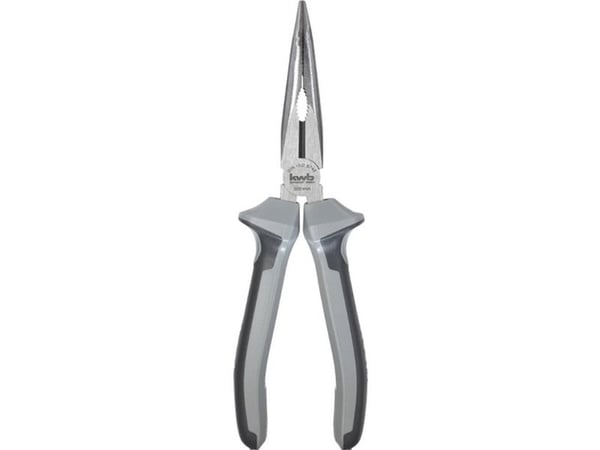 kwb 382620, Pincett med buet nese, Karbonstål, Grå, 20 cm