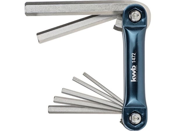 kwb 147200, Foldende hex-nøkkelsett, 7 stykker, Stål, 2.5,3,4,5,6,8,10 mm