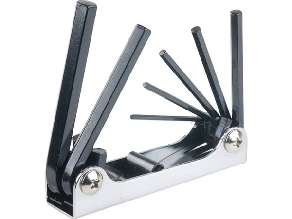kwb 147280, Foldende hex-nøkkelsett, 7 stykker, Stål