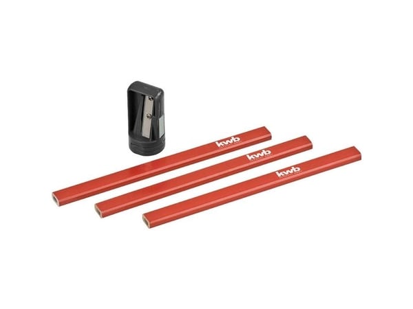 KWB 939290 tømrerblyanter med spisser, 4 deler (939290)