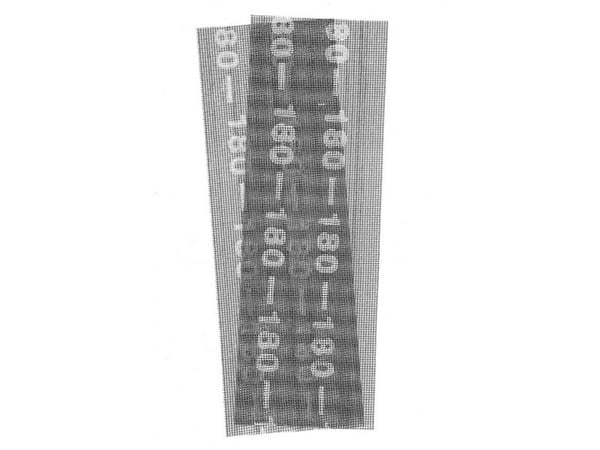 kwb 854180, Slipeark, P180, Silisiumkarbid, Malingsfjerning, Fjerner rust, Sort, 280 mm