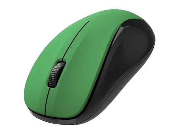 Hama MW-300 V2, Molempikätinen, Optinen, Langaton RF, 1200 DPI, Musta, Vihreä