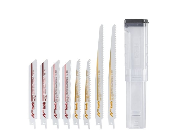 kwb 576090 stikk-/bajonettsagbladsett, 9 deler
