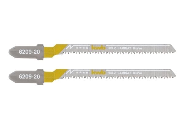 kwb 620920, Stikksagblad, Løvtre, Laminat, Plast, Tre, Bimetall, Grå, 1,4 mm, 8,3 cm