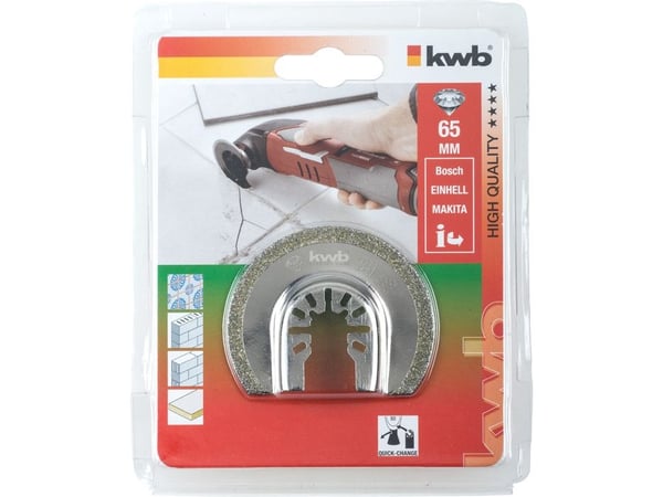 kwb 709546, Upotusleikkausterä, Tiili, Betoni, Laatta, Puu, Bosch, EINHELL, MAKITE, 6,5 cm, 1 kpl, Kupla