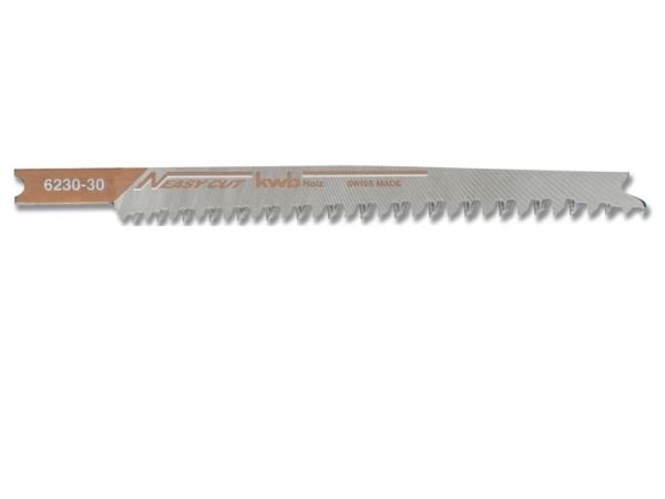 kwb 623030, Stikksagblad, Sponplate, Myk plastikk, Tre, High Carbon Steel (HCS), Grå, Oransje, 11,6 cm, 2 stykker