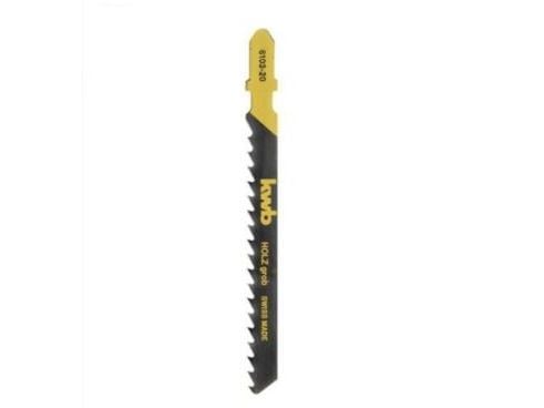 kwb 610320, Stikksagblad, Sponplate, Konstruksjons Trematerial (tykk), Fibre board, Hardboard, High Carbon Steel (HCS), Sort, 4 mm, 10 cm