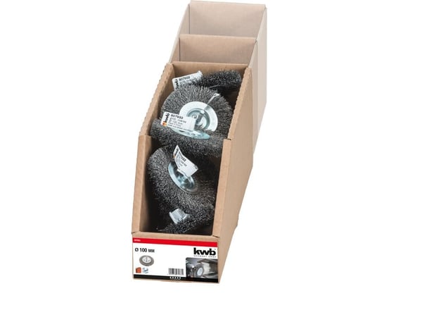 kwb 607933, Stålbørste, 6 mm, 10 cm, 0,3 mm, Metall, Stein, Metall