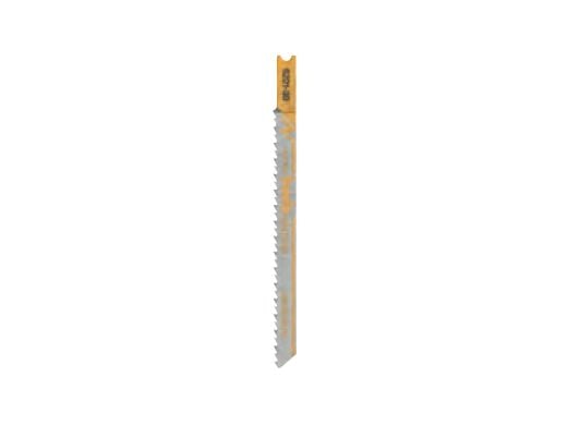 kwb 620330, Stikksagblad, Sponplate, Fiberglass, Fibre board, Løvtre, Plast, Tre, Bimetall, Grå, 8 cm, 4 mm
