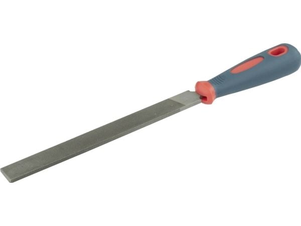 kwb 480310, Fil, Flate mapper, Metall, Plast, Grå, Rød, Grep som ikke glir
