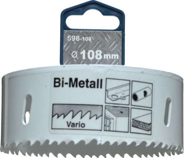 kwb 598108, Single/enkelt, Drill, Aluminium, Kopper, Gipsplater, Plast, Stål, Tre, Hvit, Bimetall, Høy-Hastighets Stål (HHS), Cobalt Alloy High-Spe...