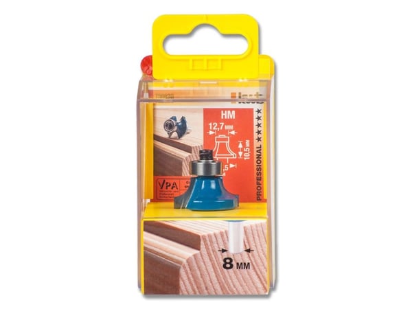 kwb 756620, Roundover-bit, 6,35 mm, 2,57 cm, 8 mm, 1 stykker