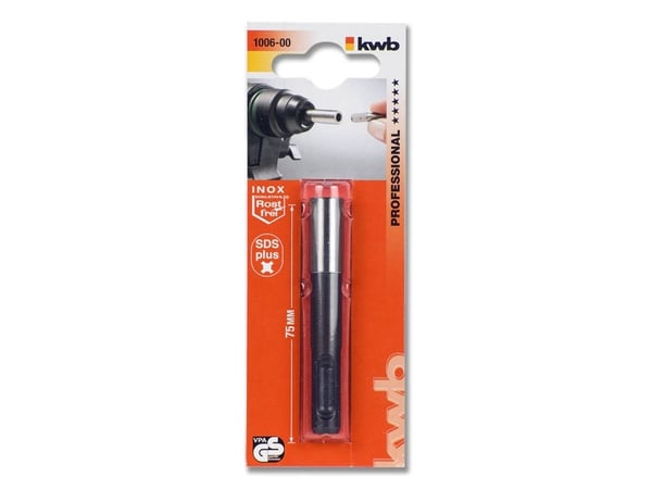 kwb 100600, Stål, Sekskantet skaft, 1 stk, 75 mm, Blisteri