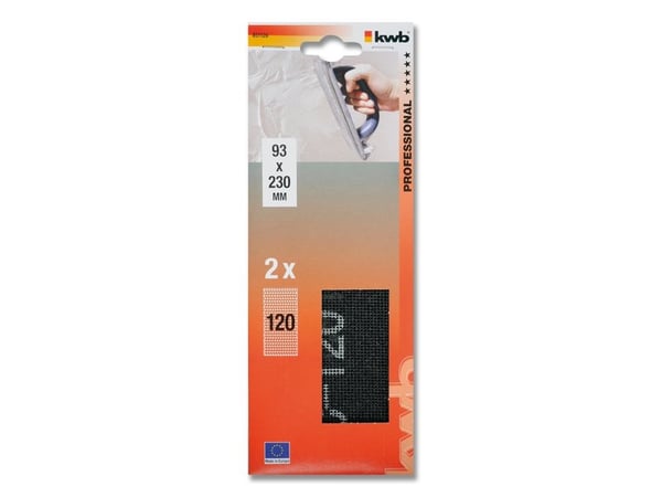 kwb 851120, Slipeark, P120, Silisiumkarbid, Malingsfjerning, Grå, 93 mm